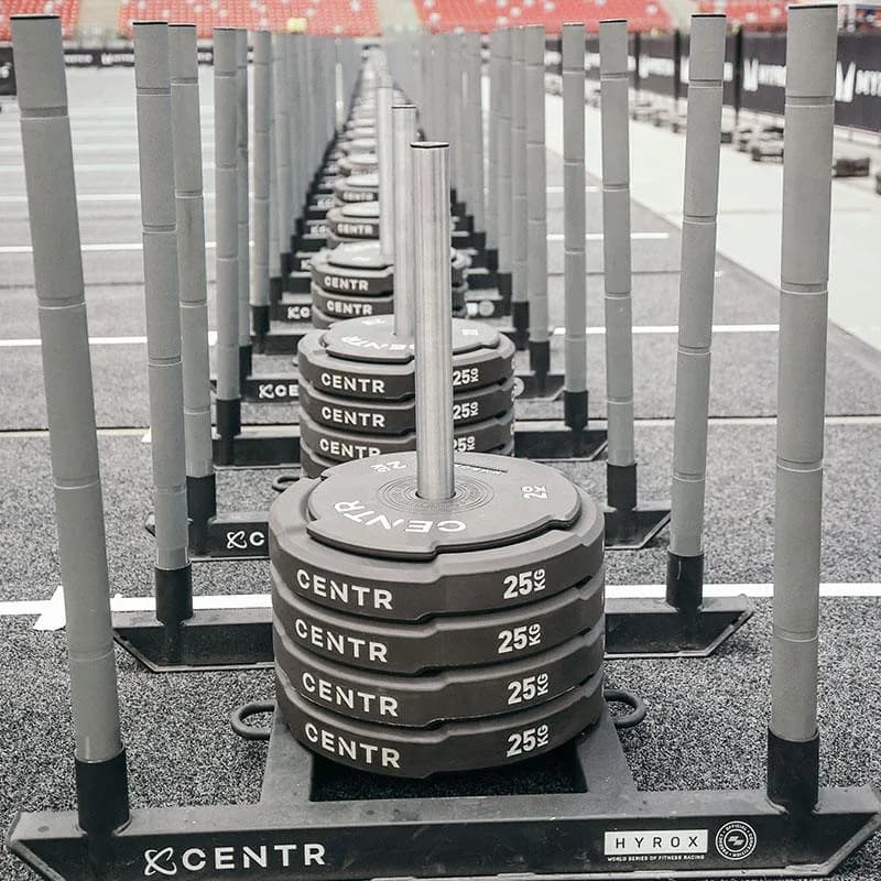 HYROX Sled Push at a HYROX race